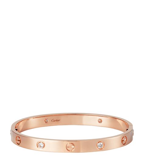 bracelet cartier love or rose diamant|cartier bracelet rose gold authenticity.